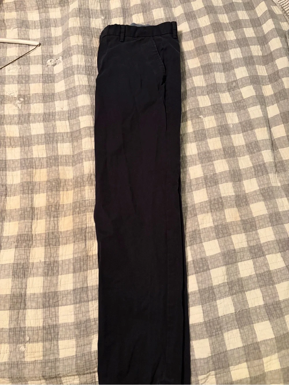 Classic Dark Blue Straight-Leg Pants Banana Republic
